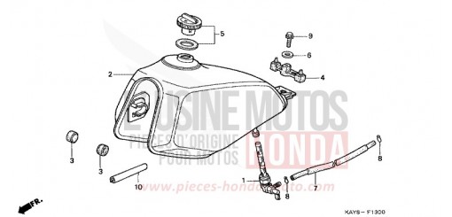 RESERVOIR A CARBURANT NX125S de 1995